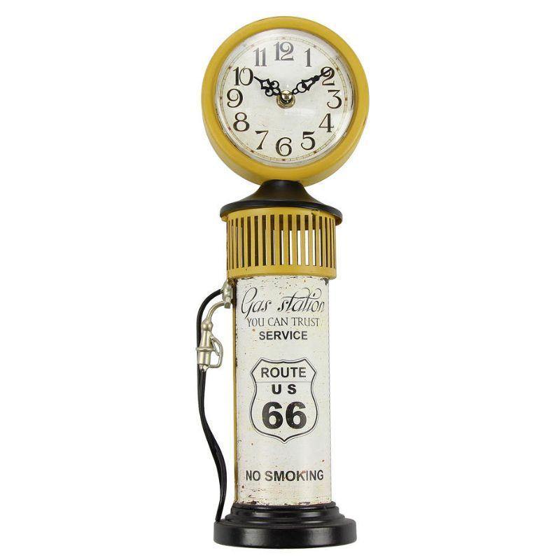 Petrol Bowser Route 66 Clock - 38cm - The Base Warehouse