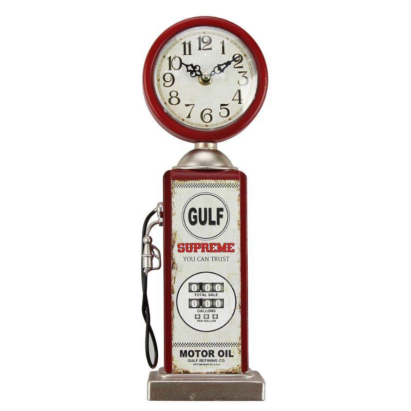 Petrol Bowser Gulf Oil Clock - 37cm