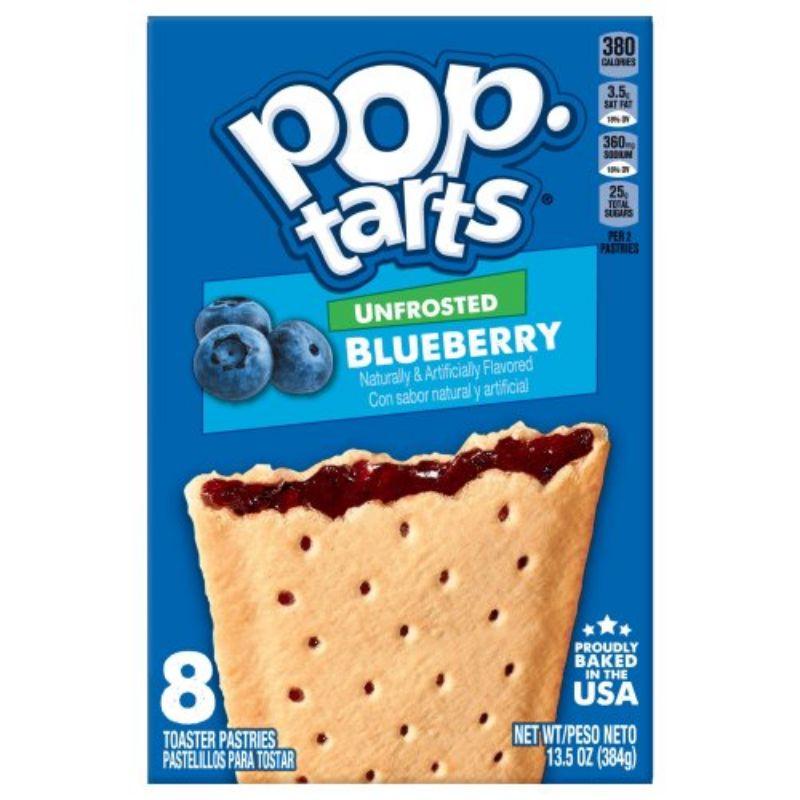 8 Pack Pop Tart Unfrosted Blueberry - 384g