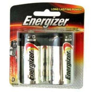 2 Pack Energizer Max D Battery - The Base Warehouse