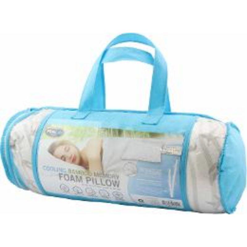 Cooling Bamboo Memory Foam Pillow XL with Zip - 71cm x 48 cm
