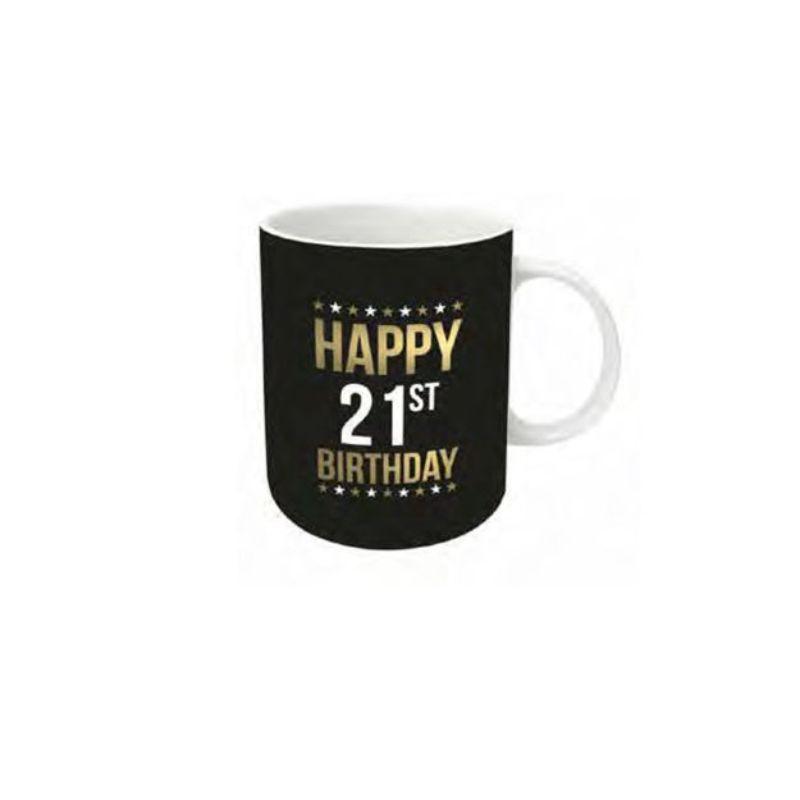 Gold Foil 21st Birthday Mug - 355ml