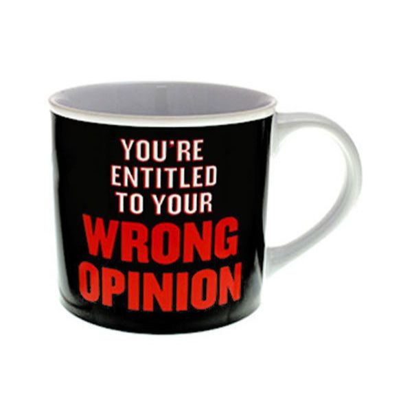 Ceramic Your Entitled To Your Wrong Coffee Mug - 250ml