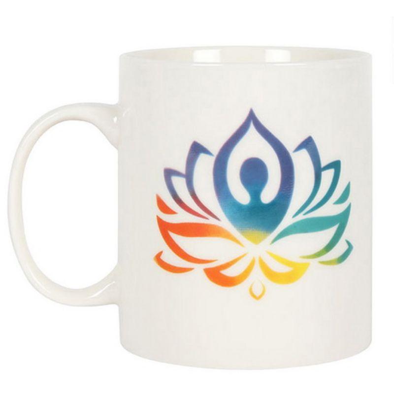 Yoga Lotus Ceramic Mug - 9.5cm