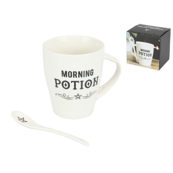 Witch Morning Potion Mug and Spoon Set with Spoon Holder