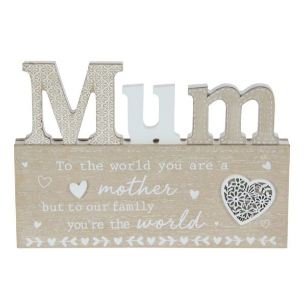 Inspirational Mum Plaque - 20cm