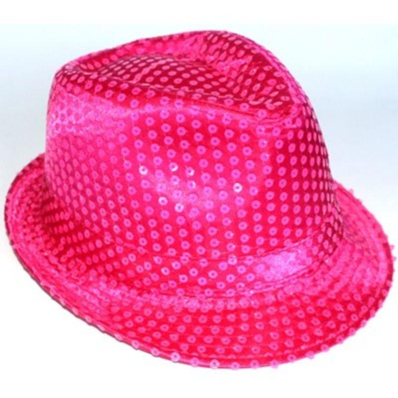 Neon Pink Fedora Hat