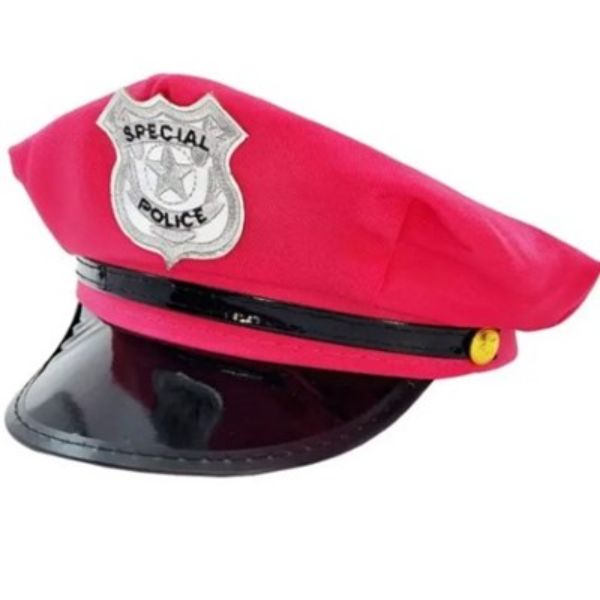Pink Neon Police Hat