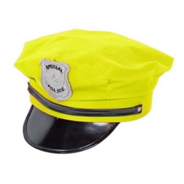 Yellow Neon Plice Hat