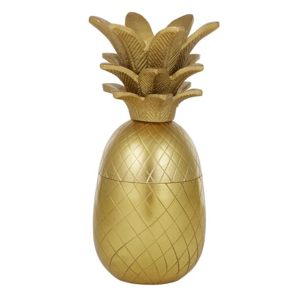 Gold Pina Metal Canister - 10cm x 25cm