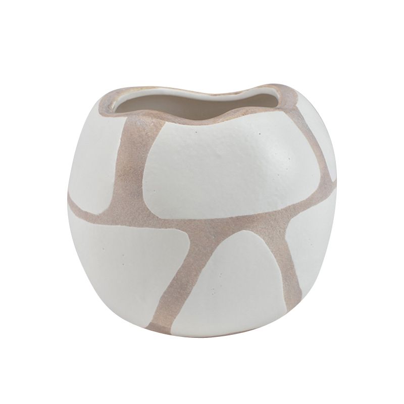 White & Nude Nubile Ceramic Vase - 15cm x 12.5cm