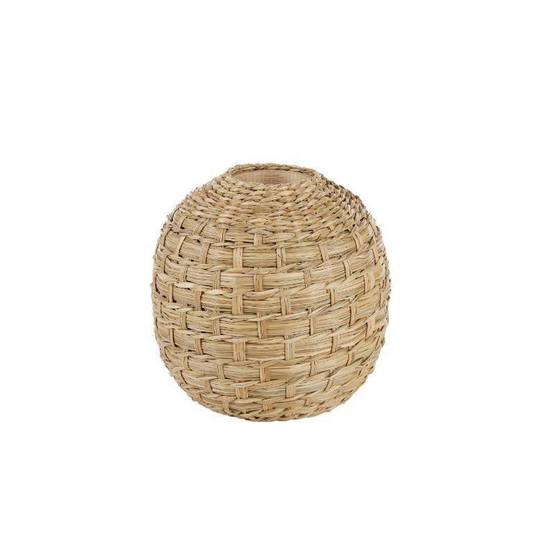 Natural Kezia Bamboo Woven Pot - 18cm x 18cm