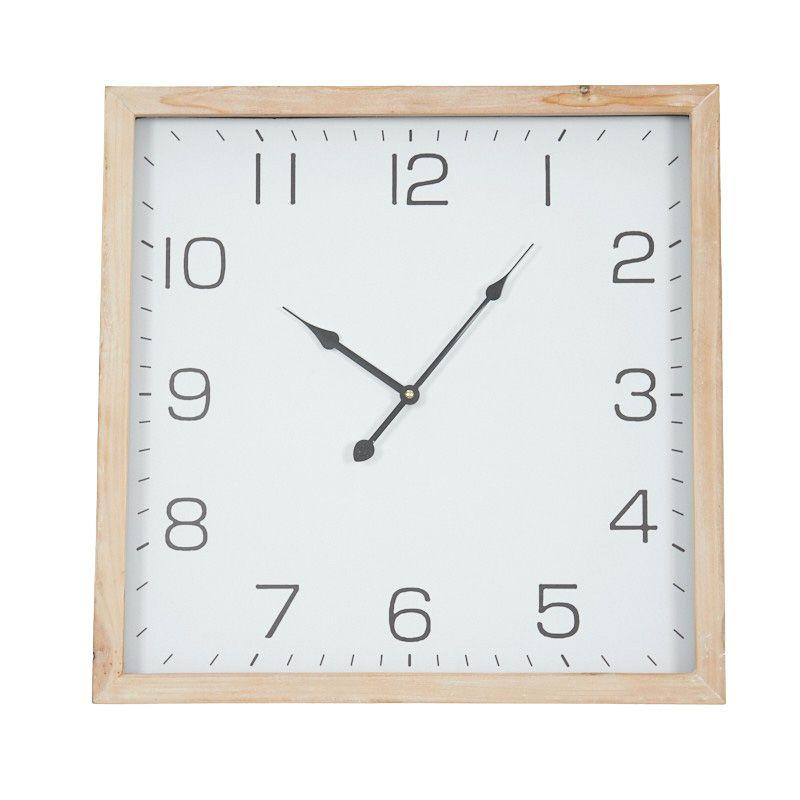 Strand Square Wood Clock - 50cm