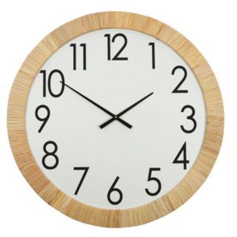 Eugenie Rattan Clock - 80cm