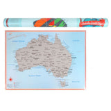 Load image into Gallery viewer, Deluxe Travel Australian Scratch Map Poster - 85cm x 61cm

