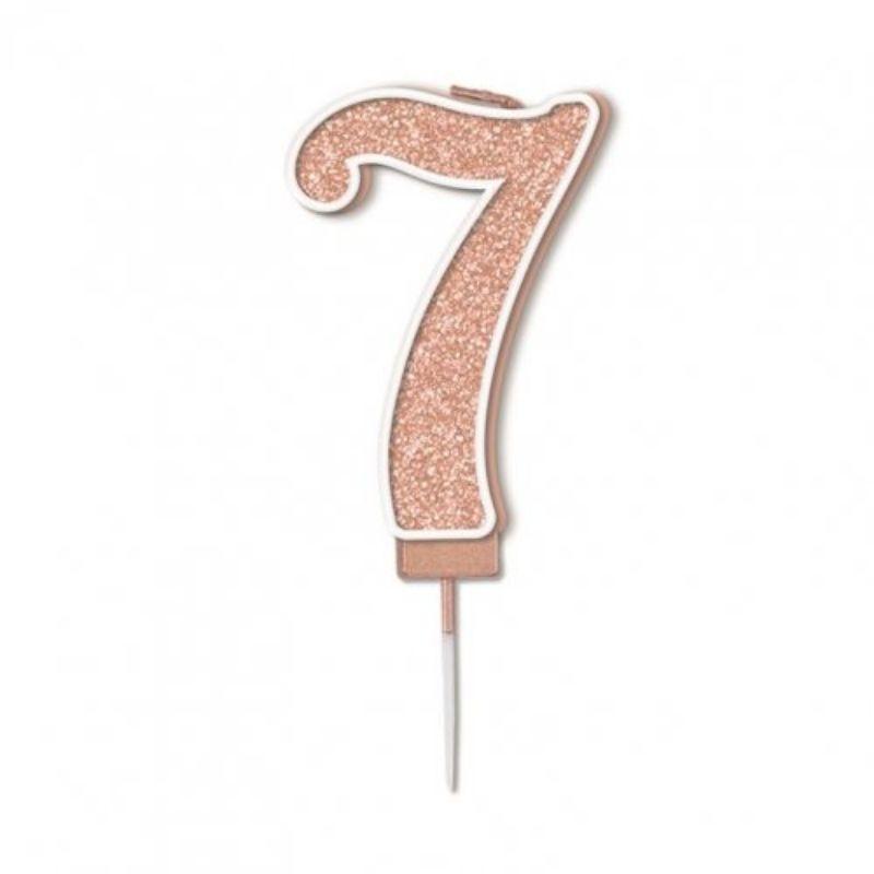 Sparkling Fizz Rose Gold #7 Candle - 7.5cm