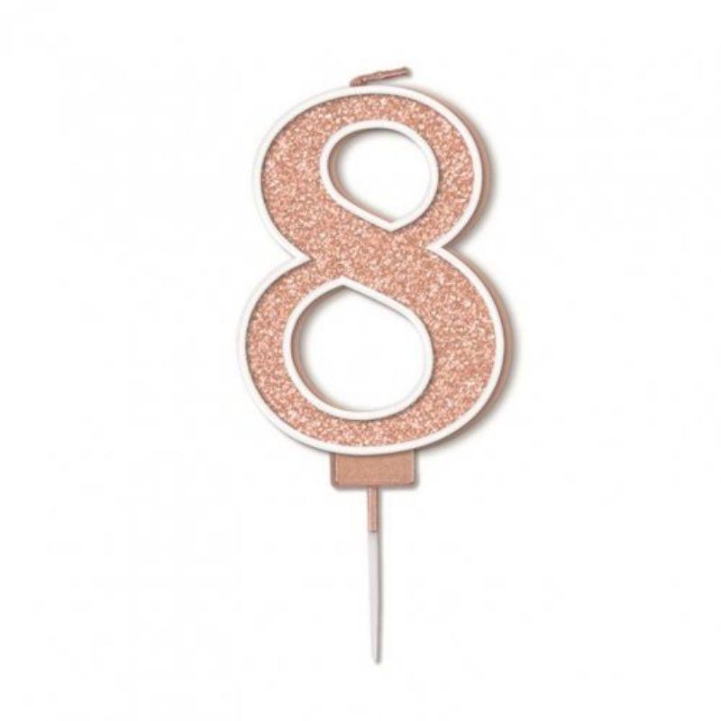 Sparkling Fizz Rose Gold #8 Candle - 7.5cm