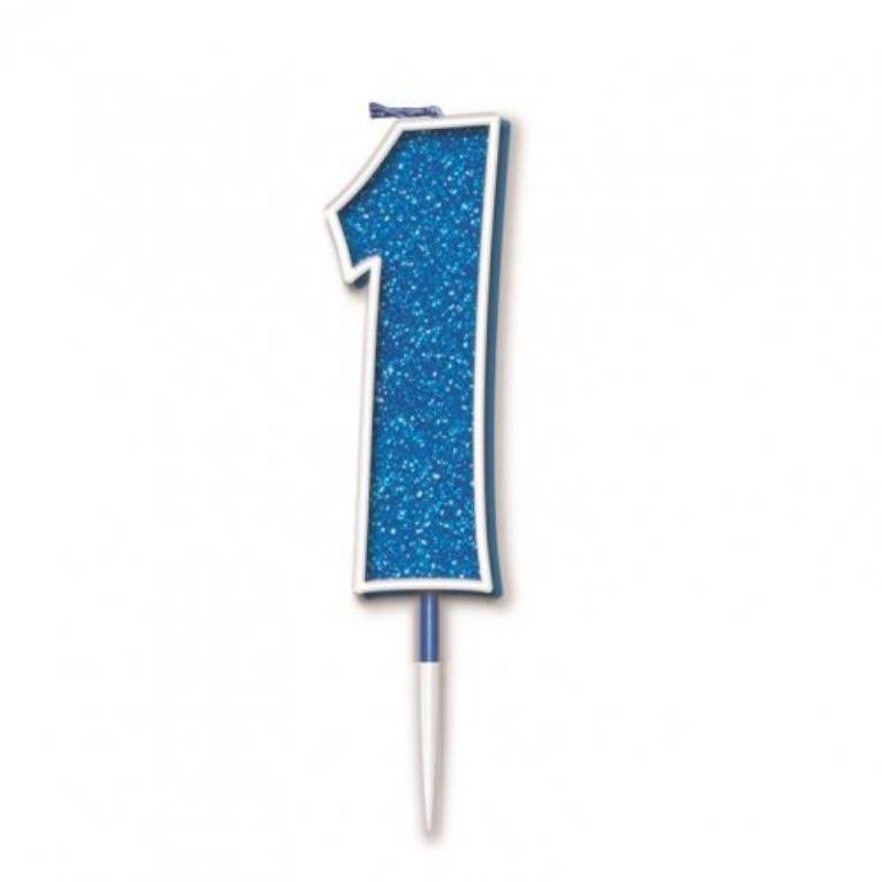 Sparkling Fizz Blue #1 Candle - 7.5cm