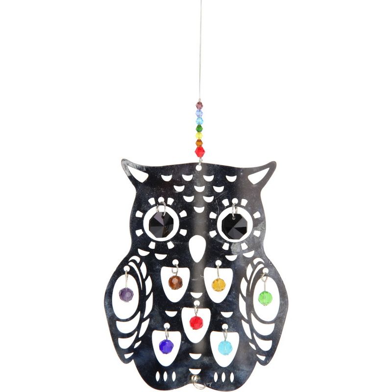 Chakra Owl Suncatcher - 25cm