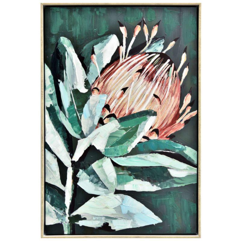 Leafy Protea Painting - 50cm x 75cm
