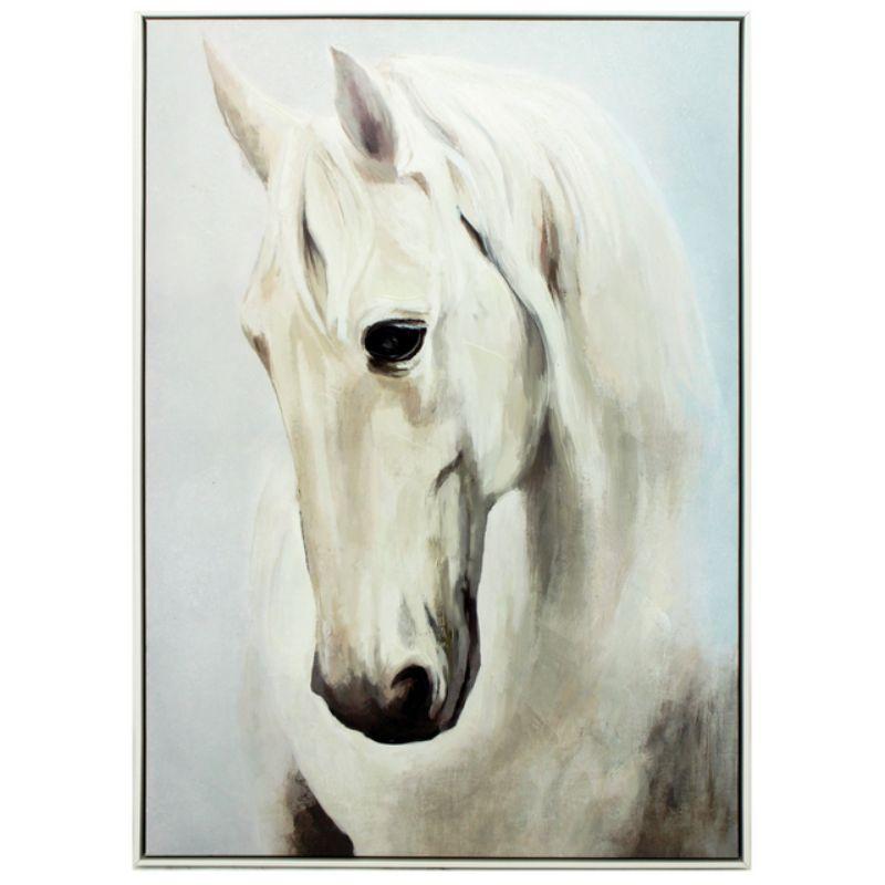Grey Mustang Painting - 73cm x 103cm