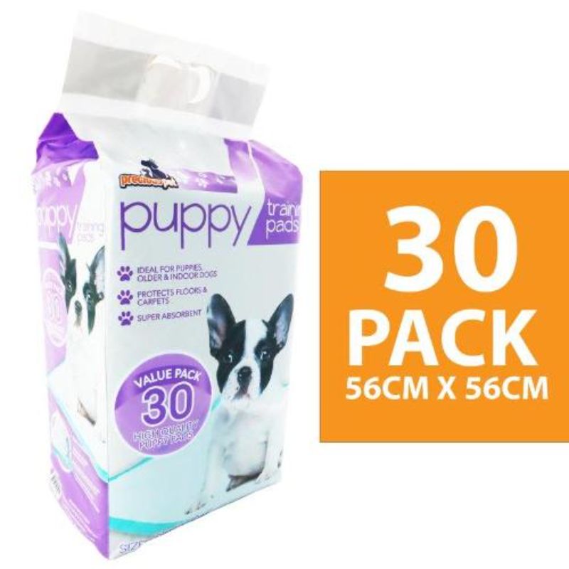 30 Pack Purple Puppy Pads - 56cm x 56cm
