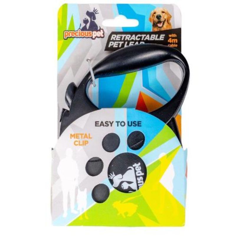 Retractable Pet Auto Lead with 4m Cable
