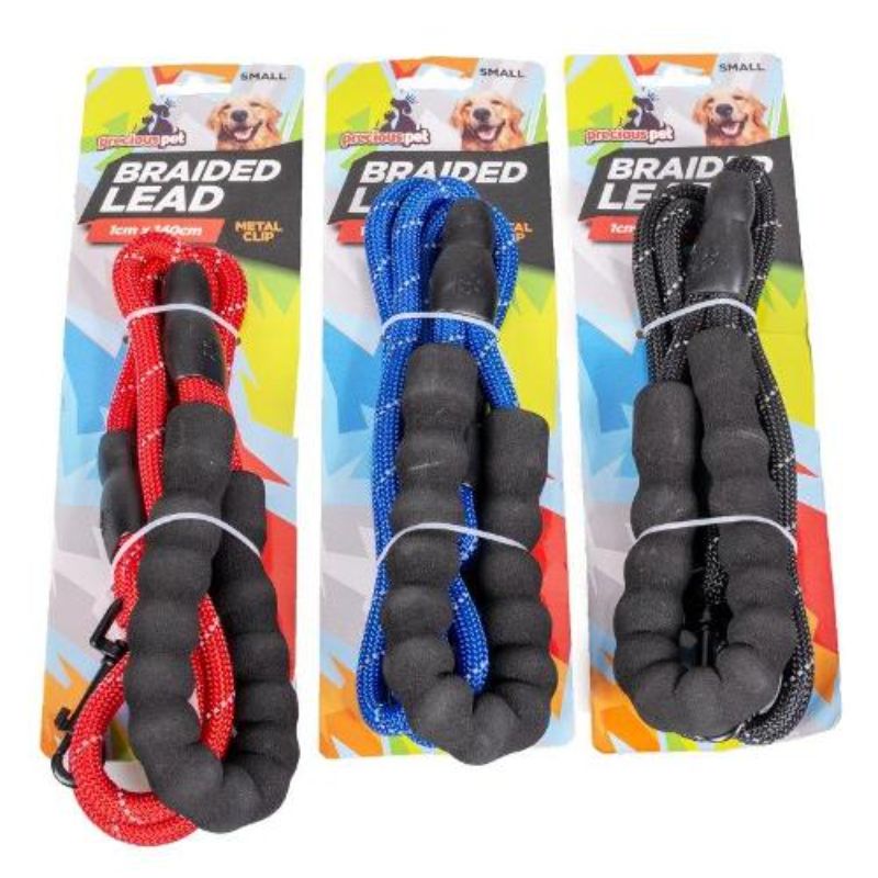 Pets Small Braided Lead - 1cm x 140cm