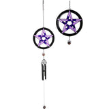 Load image into Gallery viewer, Purple Pentagram Wind Chime
