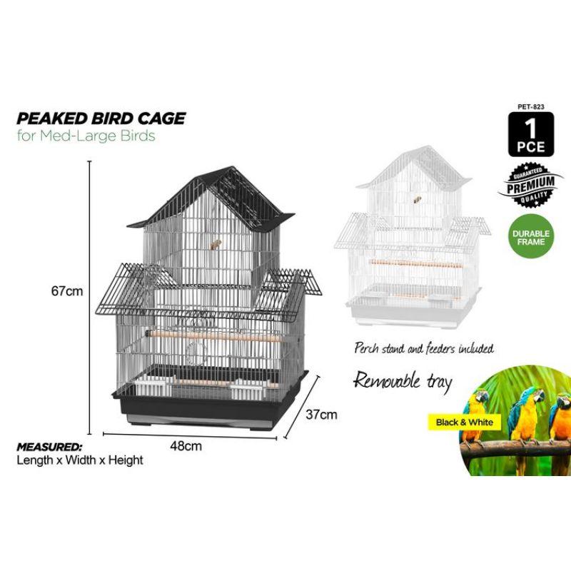 Peaked Bird Cage - 48cm x 37cm x 67cm