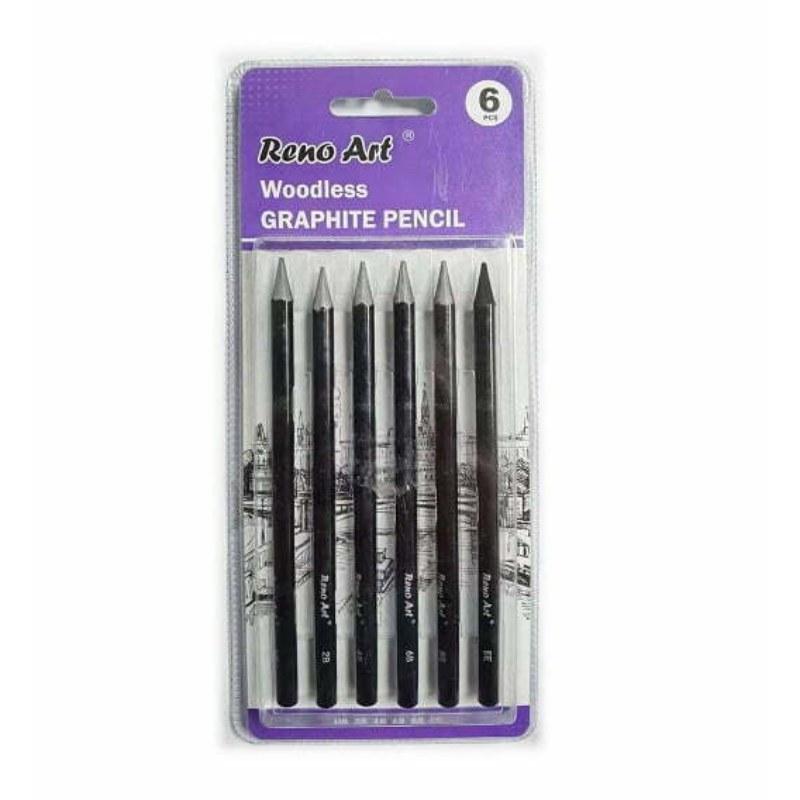 6 Pack Woodless Graphite Pencils