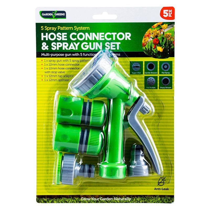4 Function Hose Connector & Spray Gun Set