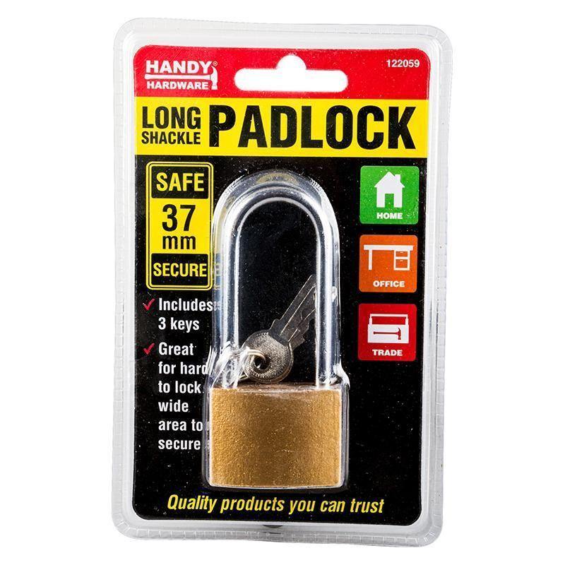 Long Shackle Padlock - 37mm - The Base Warehouse