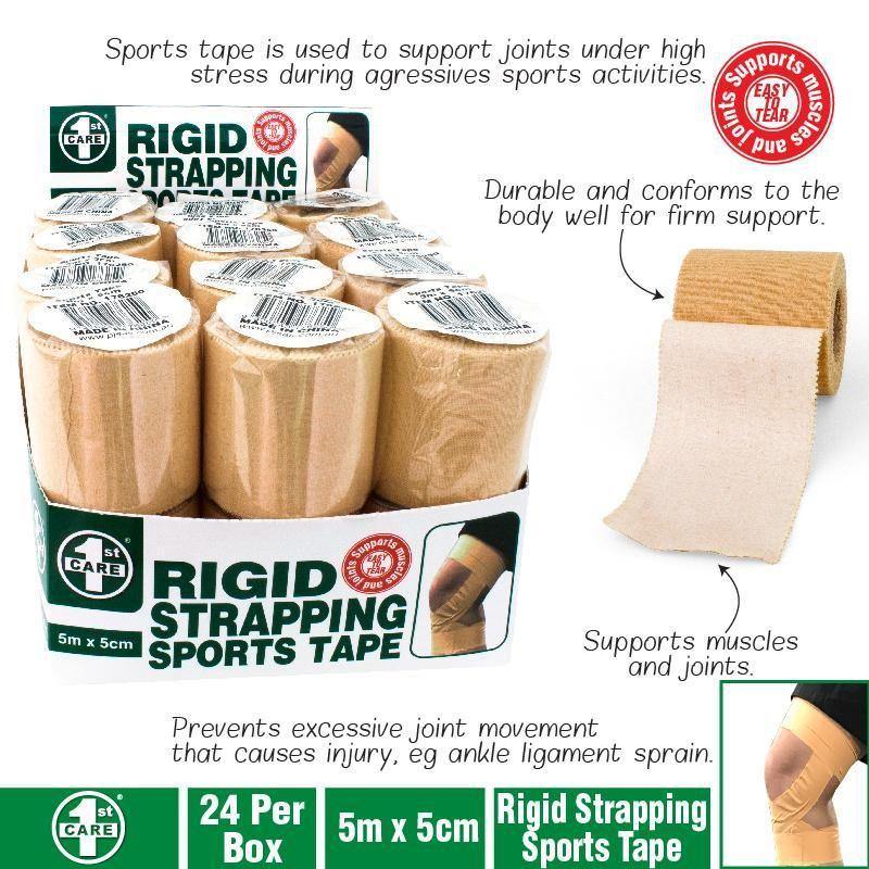 Sports Strapping Tape - 5m x 5cm - The Base Warehouse