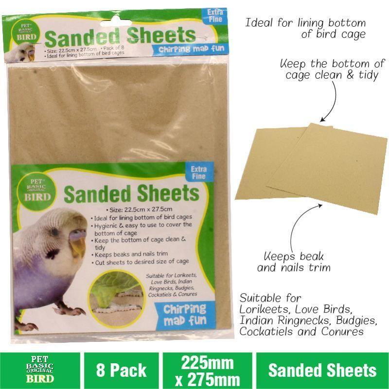 8 Pack Sanded Sheets - 22.5cm x 27.5cm - The Base Warehouse
