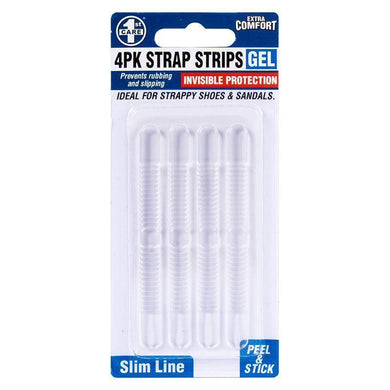 4 Pack Invisible Gel Strap Strips - The Base Warehouse