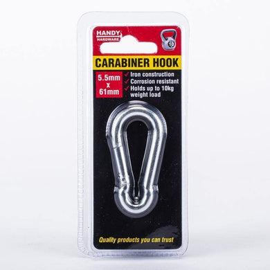 Carabiner Hook - 5.5mm x 61mm - The Base Warehouse
