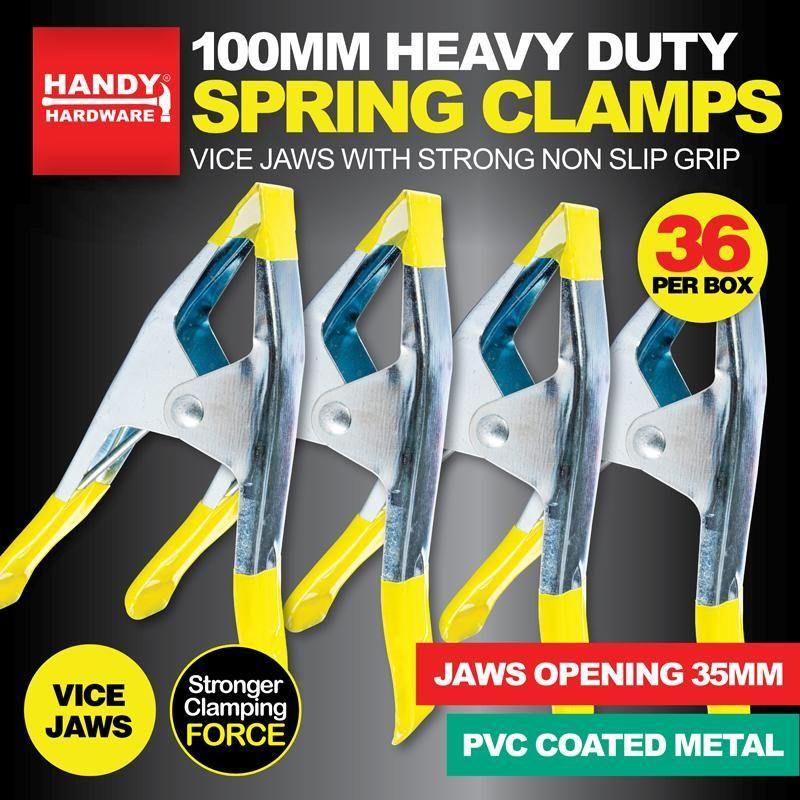 Heavy Duty Metal Spring Clamp - 100mm - The Base Warehouse
