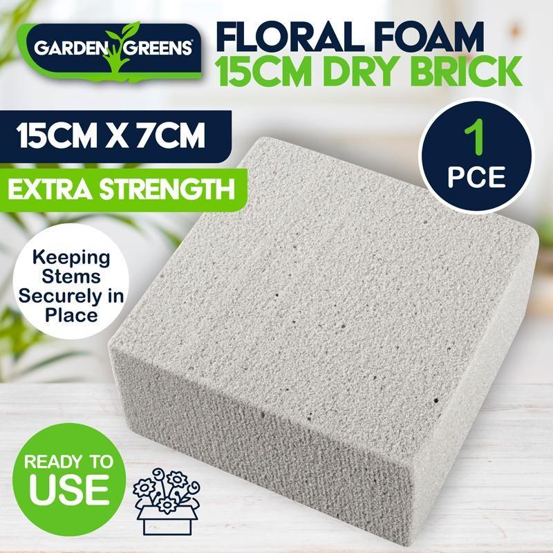 Dry Brick Floral Foam - 15cm x 15cm x 7cm