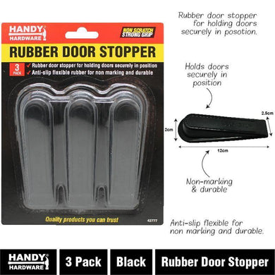 3 Pack Rubber Door Stopper - The Base Warehouse