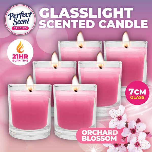Orchard Blossom Glasslight Scented Candle - 7cm
