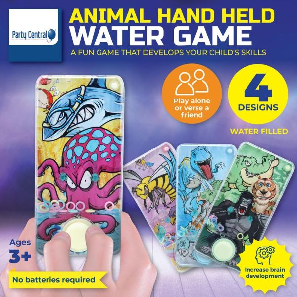 Animal Hand Held Water Skill Game - 13.5cm x 6.5cm