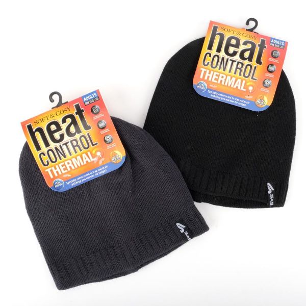 Men Adults Heat Control Thermal Knitted Beanie