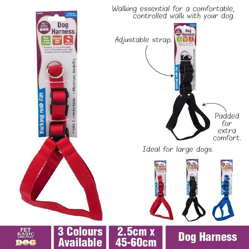 Padded Dog Harness - 45-60cm x 2.5cm