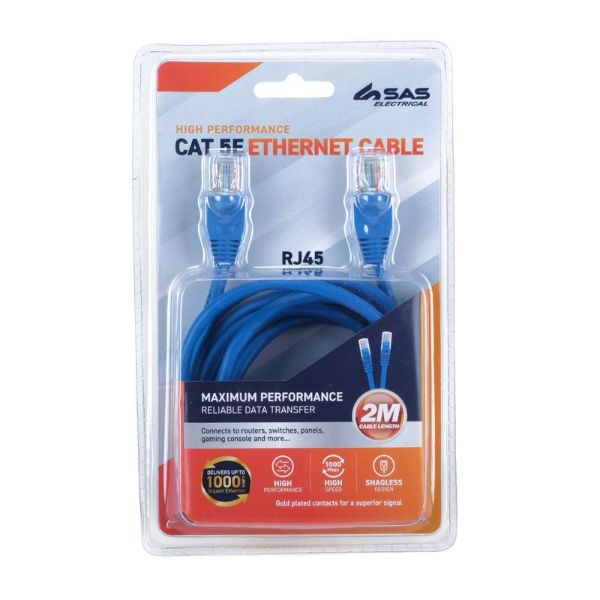 Cat 5E Ethernet Cable - 2m
