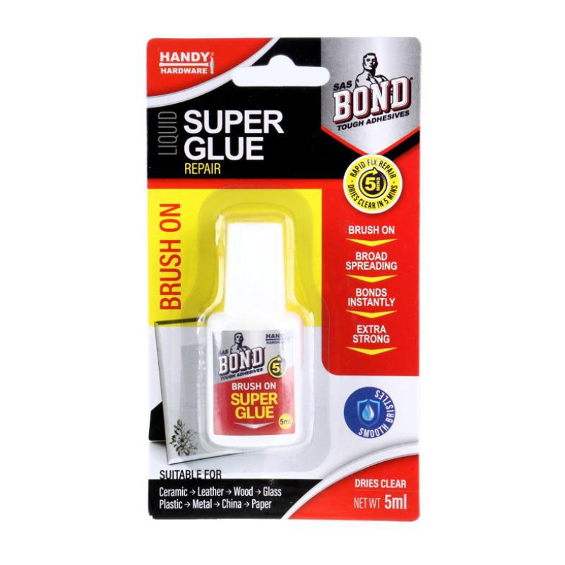 Liquid Super Glue Brush On - 5ml