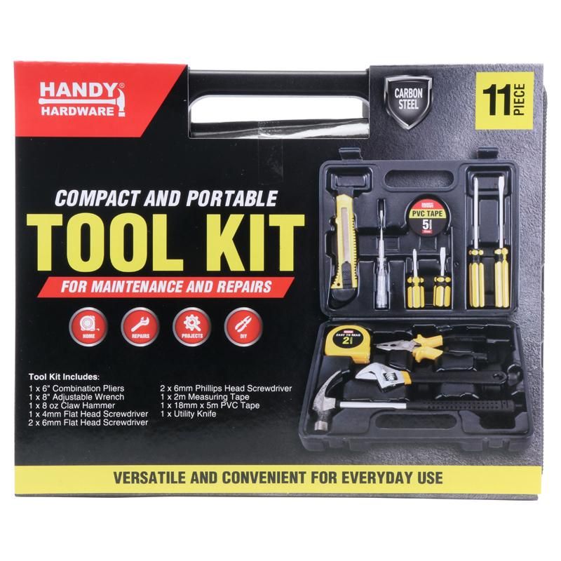 Compact & Portable 11 Piece Tool Kit