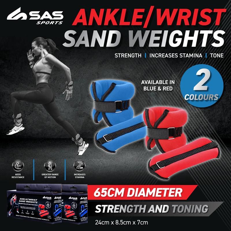 Ankle & Wrist Sand Weights - 24cm x 8.5cm x 7cm
