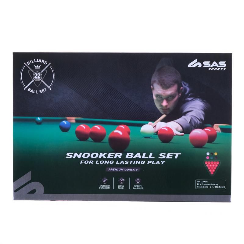 Snooker Ball Boxed Set - 52.8mm Resin Balls