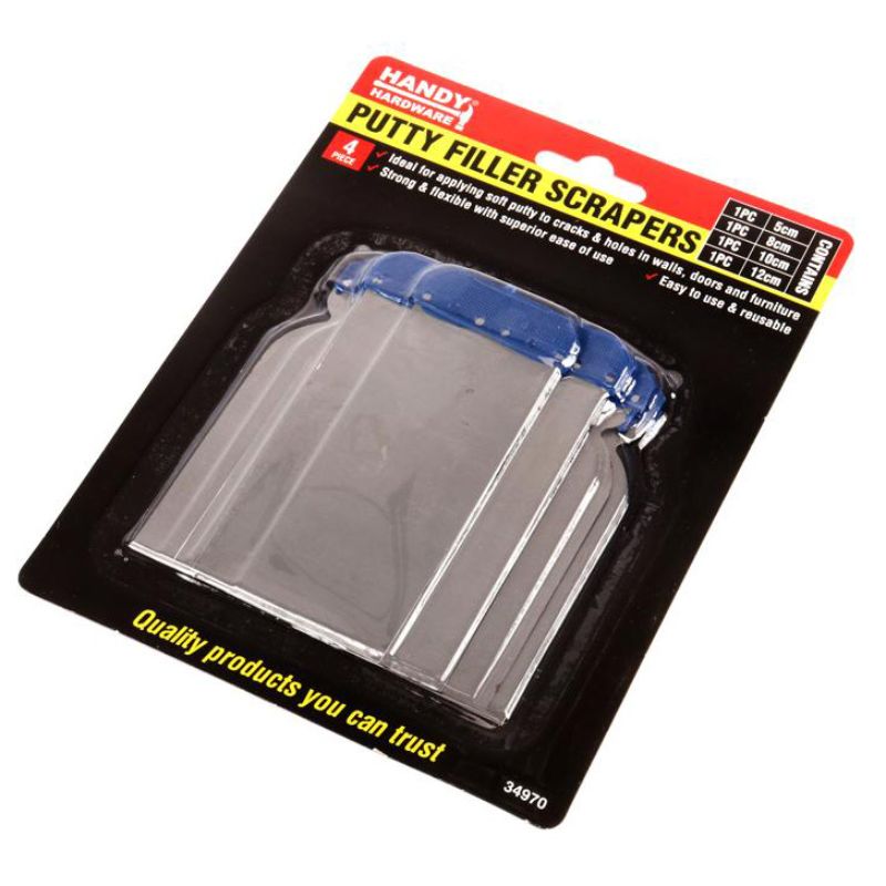 4 Pack Scraper With Plastic Hand Grip